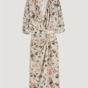 IRO Paris Mura Floral Printed Midi Dress |  Size FR 36 | US 4